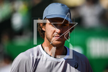 2023-04-09 - Nicolas JARRY of Chile during the Rolex Monte-Carlo, ATP Masters 1000 tennis event on April 9, 2023 at Monte-Carlo Country Club in Roquebrune Cap Martin, France - TENNIS - ROLEX MONTE CARLO MASTERS 2023 - INTERNATIONALS - TENNIS