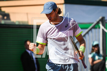 2023-04-09 - Nicolas JARRY of Chile celebrates his point during the Rolex Monte-Carlo, ATP Masters 1000 tennis event on April 9, 2023 at Monte-Carlo Country Club in Roquebrune Cap Martin, France - TENNIS - ROLEX MONTE CARLO MASTERS 2023 - INTERNATIONALS - TENNIS