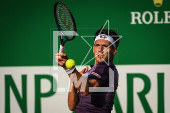 2023-04-09 - Marc-Andrea HUESLER of Swiss during the Rolex Monte-Carlo, ATP Masters 1000 tennis event on April 9, 2023 at Monte-Carlo Country Club in Roquebrune Cap Martin, France - TENNIS - ROLEX MONTE CARLO MASTERS 2023 - INTERNATIONALS - TENNIS