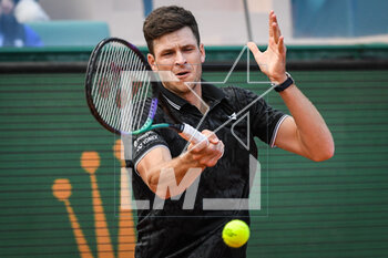 2023-04-09 - Hubert HURKACZ of Poland during the Rolex Monte-Carlo, ATP Masters 1000 tennis event on April 9, 2023 at Monte-Carlo Country Club in Roquebrune Cap Martin, France - TENNIS - ROLEX MONTE CARLO MASTERS 2023 - INTERNATIONALS - TENNIS