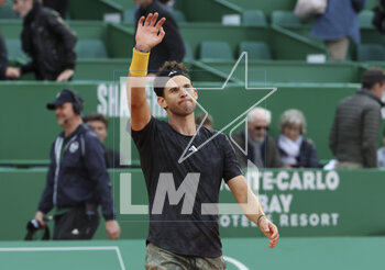 2023-04-10 - Dominic Thiem of Austria celebrates his first round victory against RIchard Gasquet of France during the Rolex Monte-Carlo Masters 2023, an ATP Masters 1000 tennis event on April 10, 2023 at Monte-Carlo Country Club in Roquebrune Cap Martin, France - TENNIS - ROLEX MONTE CARLO MASTERS 2023 - INTERNATIONALS - TENNIS