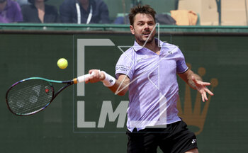2023-04-10 - Stan Wawrinka of Switzerland during day 2 of the Rolex Monte-Carlo Masters 2023, an ATP Masters 1000 tennis event on April 10, 2023 at Monte-Carlo Country Club in Roquebrune Cap Martin, France - TENNIS - ROLEX MONTE CARLO MASTERS 2023 - INTERNATIONALS - TENNIS