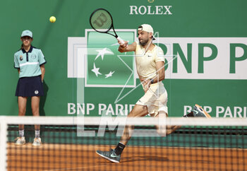 2023-04-10 - Grigor Dimitrov of Bulgaria during day 2 of the Rolex Monte-Carlo Masters 2023, an ATP Masters 1000 tennis event on April 10, 2023 at Monte-Carlo Country Club in Roquebrune Cap Martin, France - TENNIS - ROLEX MONTE CARLO MASTERS 2023 - INTERNATIONALS - TENNIS