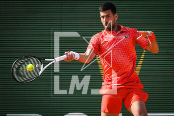 2023-04-11 - Novak DJOKOVIC of Serbia during the Rolex Monte-Carlo, ATP Masters 1000 tennis event on April 11, 2023 at Monte-Carlo Country Club in Roquebrune Cap Martin, France - TENNIS - ROLEX MONTE CARLO MASTERS 2023 - INTERNATIONALS - TENNIS