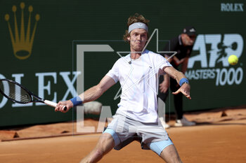2023-04-11 - Andrey Rublev of Russia during day 3 of the Rolex Monte-Carlo Masters 2023, an ATP Masters 1000 tennis event on April 11, 2023 at Monte-Carlo Country Club in Roquebrune Cap Martin, France - TENNIS - ROLEX MONTE CARLO MASTERS 2023 - INTERNATIONALS - TENNIS