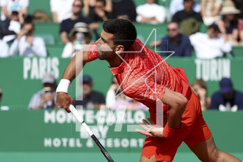 2023-04-11 - Novak Djokovic of Serbia during day 3 of the Rolex Monte-Carlo Masters 2023, an ATP Masters 1000 tennis event on April 11, 2023 at Monte-Carlo Country Club in Roquebrune Cap Martin, France - TENNIS - ROLEX MONTE CARLO MASTERS 2023 - INTERNATIONALS - TENNIS