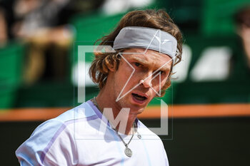 2023-04-11 - Andrey RUBLEV of Russia during the Rolex Monte-Carlo, ATP Masters 1000 tennis event on April 11, 2023 at Monte-Carlo Country Club in Roquebrune Cap Martin, France - TENNIS - ROLEX MONTE CARLO MASTERS 2023 - INTERNATIONALS - TENNIS
