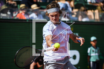2023-04-11 - Andrey RUBLEV of Russia during the Rolex Monte-Carlo, ATP Masters 1000 tennis event on April 11, 2023 at Monte-Carlo Country Club in Roquebrune Cap Martin, France - TENNIS - ROLEX MONTE CARLO MASTERS 2023 - INTERNATIONALS - TENNIS