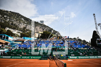 2023-04-11 - General view during the Rolex Monte-Carlo, ATP Masters 1000 tennis event on April 9, 2023 at Monte-Carlo Country Club in Roquebrune Cap Martin, France - TENNIS - ROLEX MONTE CARLO MASTERS 2023 - INTERNATIONALS - TENNIS