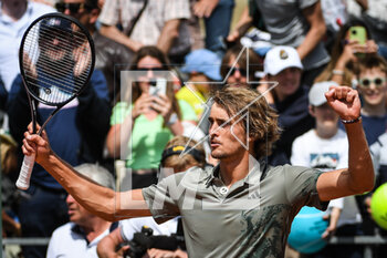 2023-04-12 - Alexander ZVEREV of Germany celebrates his victory during the Rolex Monte-Carlo, ATP Masters 1000 tennis event on April 12, 2023 at Monte-Carlo Country Club in Roquebrune Cap Martin, France - TENNIS - ROLEX MONTE CARLO MASTERS 2023 - INTERNATIONALS - TENNIS