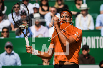 2023-04-12 - Lorenzo SONEGO of Italia looks dejected during the Rolex Monte-Carlo, ATP Masters 1000 tennis event on April 12, 2023 at Monte-Carlo Country Club in Roquebrune Cap Martin, France - TENNIS - ROLEX MONTE CARLO MASTERS 2023 - INTERNATIONALS - TENNIS