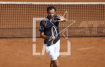 2023-04-12 - Daniil Medvedev of Russia celebrates his victory during day 4 of the Rolex Monte-Carlo Masters 2023, an ATP Masters 1000 tennis event on April 12, 2023 at Monte-Carlo Country Club in Roquebrune Cap Martin, France - TENNIS - ROLEX MONTE CARLO MASTERS 2023 - INTERNATIONALS - TENNIS