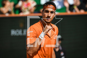 2023-04-12 - Lorenzo SONEGO of Italia celebrates his point during the Rolex Monte-Carlo, ATP Masters 1000 tennis event on April 12, 2023 at Monte-Carlo Country Club in Roquebrune Cap Martin, France - TENNIS - ROLEX MONTE CARLO MASTERS 2023 - INTERNATIONALS - TENNIS