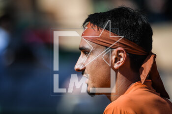 2023-04-12 - Lorenzo SONEGO of Italia during the Rolex Monte-Carlo, ATP Masters 1000 tennis event on April 12, 2023 at Monte-Carlo Country Club in Roquebrune Cap Martin, France - TENNIS - ROLEX MONTE CARLO MASTERS 2023 - INTERNATIONALS - TENNIS