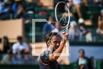 2023-04-12 - Daniil MEDVEDEV of Russia celebrates his victory during the Rolex Monte-Carlo, ATP Masters 1000 tennis event on April 12, 2023 at Monte-Carlo Country Club in Roquebrune Cap Martin, France - TENNIS - ROLEX MONTE CARLO MASTERS 2023 - INTERNATIONALS - TENNIS