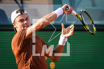 2023-04-12 - Holger RUNE of Denmark during the Rolex Monte-Carlo, ATP Masters 1000 tennis event on April 12, 2023 at Monte-Carlo Country Club in Roquebrune Cap Martin, France - TENNIS - ROLEX MONTE CARLO MASTERS 2023 - INTERNATIONALS - TENNIS