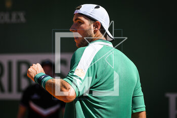 2023-04-13 - Jan-Lennard STRUFF of Germany celebrates his point during the Rolex Monte-Carlo, ATP Masters 1000 tennis event on April 13, 2023 at Monte-Carlo Country Club in Roquebrune Cap Martin, France - TENNIS - ROLEX MONTE CARLO MASTERS 2023 - INTERNATIONALS - TENNIS