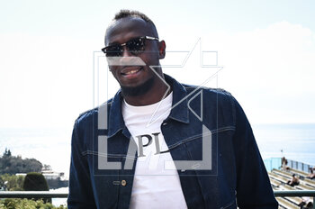 2023-04-13 - Usain BOLT during the Rolex Monte-Carlo, ATP Masters 1000 tennis event on April 13, 2023 at Monte-Carlo Country Club in Roquebrune Cap Martin, France - TENNIS - ROLEX MONTE CARLO MASTERS 2023 - INTERNATIONALS - TENNIS