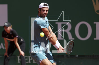 2023-04-13 - Karen Khachanov of Russia during day 5 of the Rolex Monte-Carlo Masters 2023, an ATP Masters 1000 tennis event on April 13, 2023 at Monte-Carlo Country Club in Roquebrune Cap Martin, France - TENNIS - ROLEX MONTE CARLO MASTERS 2023 - INTERNATIONALS - TENNIS