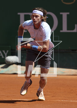 2023-04-13 - Andrey Rublev of Russia during day 5 of the Rolex Monte-Carlo Masters 2023, an ATP Masters 1000 tennis event on April 13, 2023 at Monte-Carlo Country Club in Roquebrune Cap Martin, France - TENNIS - ROLEX MONTE CARLO MASTERS 2023 - INTERNATIONALS - TENNIS
