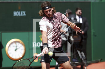 2023-04-13 - Stefanos Tsitsipas of Greece during day 5 of the Rolex Monte-Carlo Masters 2023, an ATP Masters 1000 tennis event on April 13, 2023 at Monte-Carlo Country Club in Roquebrune Cap Martin, France - TENNIS - ROLEX MONTE CARLO MASTERS 2023 - INTERNATIONALS - TENNIS