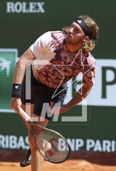 2023-04-13 - Stefanos Tsitsipas of Greece during day 5 of the Rolex Monte-Carlo Masters 2023, an ATP Masters 1000 tennis event on April 13, 2023 at Monte-Carlo Country Club in Roquebrune Cap Martin, France - TENNIS - ROLEX MONTE CARLO MASTERS 2023 - INTERNATIONALS - TENNIS