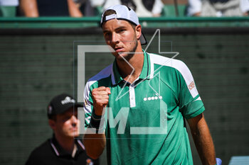 2023-04-14 - Jan-Lennard STRUFF of Germany celebrates his point during the Rolex Monte-Carlo, ATP Masters 1000 tennis event on April 14, 2023 at Monte-Carlo Country Club in Roquebrune Cap Martin, France - TENNIS - ROLEX MONTE CARLO MASTERS 2023 - INTERNATIONALS - TENNIS