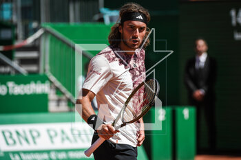 2023-04-14 - Stefanos TSITSIPAS of Greece during the Rolex Monte-Carlo, ATP Masters 1000 tennis event on April 14, 2023 at Monte-Carlo Country Club in Roquebrune Cap Martin, France - TENNIS - ROLEX MONTE CARLO MASTERS 2023 - INTERNATIONALS - TENNIS