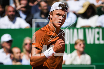 2023-04-16 - Holger RUNE of Denmark celebrates his point during the Rolex Monte-Carlo, ATP Masters 1000 tennis event on April 16, 2023 at Monte-Carlo Country Club in Roquebrune Cap Martin, France - TENNIS - ROLEX MONTE CARLO MASTERS 2023 - INTERNATIONALS - TENNIS