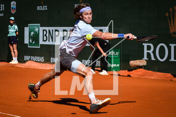 2023-04-16 - Andrey RUBLEV of Russia during the Rolex Monte-Carlo, ATP Masters 1000 tennis event on April 16, 2023 at Monte-Carlo Country Club in Roquebrune Cap Martin, France - TENNIS - ROLEX MONTE CARLO MASTERS 2023 - INTERNATIONALS - TENNIS
