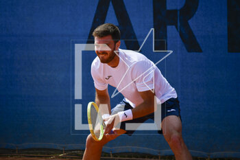 2023-04-25 - Giovanni Fonio (ITA) ATP Challenger Roma Garden Open 2023 Round of 16 on April 25,2023 at Garden Tennis Club in Rome, Italy - ATP CHALLANGER ROMA GARDEN - ROUND OF SIXTEEN - INTERNATIONALS - TENNIS