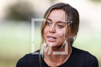 2023-04-25 - Paula Badosa of Spain talks to the media during the Mutua Madrid Open 2023, Masters 1000 tennis tournament on April 25, 2023 at Caja Magica in Madrid, Spain - TENNIS - MUTUA MADRID OPEN 2023 - INTERNATIONALS - TENNIS