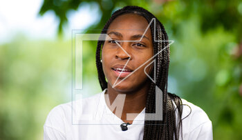 2023-04-25 - Coco Gauff of the United States during Media Day at the Mutua Madrid Open 2023, Masters 1000 tennis tournament on April 25, 2023 at Caja Magica in Madrid, Spain - TENNIS - MUTUA MADRID OPEN 2023 - INTERNATIONALS - TENNIS