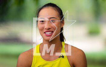 2023-04-25 - Qinwen Zheng of China during Media Day at the Mutua Madrid Open 2023, Masters 1000 tennis tournament on April 25, 2023 at Caja Magica in Madrid, Spain - TENNIS - MUTUA MADRID OPEN 2023 - INTERNATIONALS - TENNIS