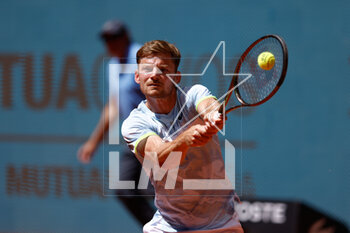 2023-04-26 - David Goffin of Belgium in action against Roberto Carballes of Spain during the Mutua Madrid Open 2023, Masters 1000 tennis tournament on April 26, 2023 at Caja Magica in Madrid, Spain - TENNIS - MUTUA MADRID OPEN 2023 - INTERNATIONALS - TENNIS