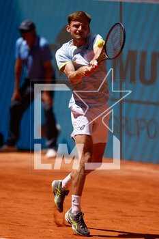 2023-04-26 - David Goffin of Belgium in action against Roberto Carballes of Spain during the Mutua Madrid Open 2023, Masters 1000 tennis tournament on April 26, 2023 at Caja Magica in Madrid, Spain - TENNIS - MUTUA MADRID OPEN 2023 - INTERNATIONALS - TENNIS