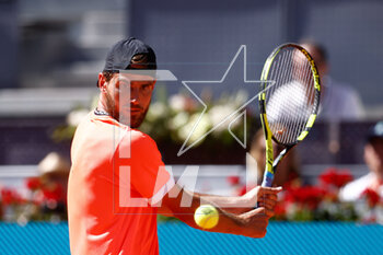 2023-04-26 - Maxime Cressy of United States in action against Stan Wawrinka of Switzerland during the Mutua Madrid Open 2023, Masters 1000 tennis tournament on April 26, 2023 at Caja Magica in Madrid, Spain - TENNIS - MUTUA MADRID OPEN 2023 - INTERNATIONALS - TENNIS