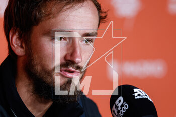 2023-04-26 - Daniil Medvedev of Russia talks to he media during the Mutua Madrid Open 2023, Masters 1000 tennis tournament on April 26, 2023 at Caja Magica in Madrid, Spain - TENNIS - MUTUA MADRID OPEN 2023 - INTERNATIONALS - TENNIS