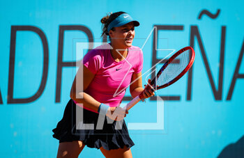 2023-04-26 - Tatjana Maria of Germany in action during the first round of the Mutua Madrid Open 2023, Masters 1000 tennis tournament on April 26, 2023 at Caja Magica in Madrid, Spain - TENNIS - MUTUA MADRID OPEN 2023 - INTERNATIONALS - TENNIS