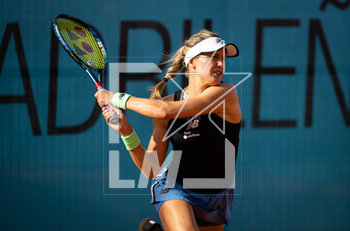 2023-04-26 - Eugenie Bouchard of Canada in action during the first round of the Mutua Madrid Open 2023, Masters 1000 tennis tournament on April 26, 2023 at Caja Magica in Madrid, Spain - TENNIS - MUTUA MADRID OPEN 2023 - INTERNATIONALS - TENNIS