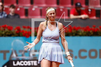 2023-04-27 - Petra Kvitova of Czech Republic in action against Jule Niemeier of Germany during the Mutua Madrid Open 2023, Masters 1000 tennis tournament on April 27, 2023 at Caja Magica in Madrid, Spain - TENNIS - MUTUA MADRID OPEN 2023 - INTERNATIONALS - TENNIS