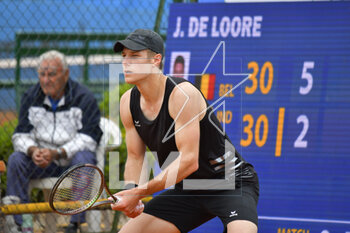 2023-04-29 - Joris De Loore (BEL) during the match
ATP Challenger Roma Garden Open 2023 Mens'S Singles Semifinals on April 29,2023 at Garden Tennis Club in Rome, Italy
 - SEMIFINALS - ATP CHALLANGER ROMA GARDEN - INTERNATIONALS - TENNIS