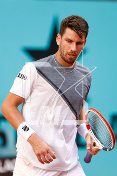 2023-04-29 - Cameron Norrie of Great Britain in action against Yosuke Watanuki of Japan during the Mutua Madrid Open 2023, Masters 1000 tennis tournament on April 29, 2023 at Caja Magica in Madrid, Spain - TENNIS - MUTUA MADRID OPEN 2023 - INTERNATIONALS - TENNIS