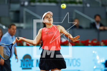 2023-04-29 - Camila Osorio of Colombia in action against Aryna Zabalenka of Belarus during the Mutua Madrid Open 2023, Masters 1000 tennis tournament on April 29, 2023 at Caja Magica in Madrid, Spain - TENNIS - MUTUA MADRID OPEN 2023 - INTERNATIONALS - TENNIS