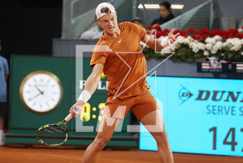 2023-04-30 - Holger Rune of Denmark during the Mutua Madrid Open 2023, Masters 1000 tennis tournament on April 30, 2023 at Caja Magica in Madrid, Spain - TENNIS - MUTUA MADRID OPEN 2023 - INTERNATIONALS - TENNIS