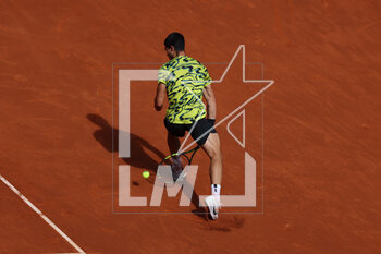 2023-05-03 - Carlos Alcaraz (Esp) against Karen Khachanov during the Mutua Madrid Open 2023, Masters 1000 tennis tournament on May 3, 2023 at Caja Magica in Madrid, Spain - TENNIS - MUTUA MADRID OPEN 2023 - INTERNATIONALS - TENNIS