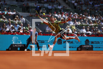 2023-05-05 - Carlos Alcaraz during the Mutua Madrid Open 2023, Masters 1000 tennis tournament on May 5, 2023 at Caja Magica in Madrid, Spain - TENNIS - MUTUA MADRID OPEN 2023 - INTERNATIONALS - TENNIS