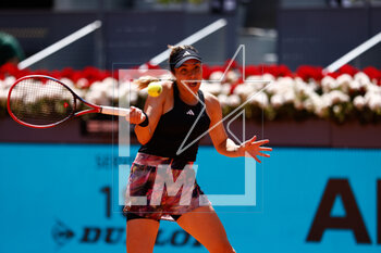 2023-05-05 - Elena-Gabriela Ruse of Romania plays doubles with Marta Kostyuk of Ukraine against Coco Gauff and Jessica Pegula of United States during the Mutua Madrid Open 2023, Masters 1000 tennis tournament on May 5, 2023 at Caja Magica in Madrid, Spain - TENNIS - MUTUA MADRID OPEN 2023 - INTERNATIONALS - TENNIS