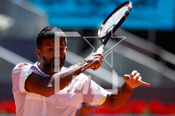 2023-05-06 - Rohan Bopanna of India plays doubles with Mathew Ebden of Australia against Andrey Rublev and Karen Khachanov of Russia during the Doubles Final Men match during the Mutua Madrid Open 2023, Masters 1000 tennis tournament on May 6, 2023 at Caja Magica in Madrid, Spain - TENNIS - MUTUA MADRID OPEN 2023 - INTERNATIONALS - TENNIS