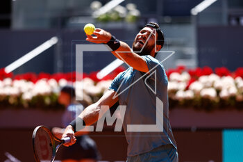 2023-05-06 - Karen Khachanov of Russia plays doubles with Andrey Rublev of Russia against Rohan Bopanna of India and Mathew Ebden of Australia during the Doubles Final Men match during the Mutua Madrid Open 2023, Masters 1000 tennis tournament on May 6, 2023 at Caja Magica in Madrid, Spain - TENNIS - MUTUA MADRID OPEN 2023 - INTERNATIONALS - TENNIS
